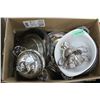 Image 1 : 7 Pcs. of Silverplate with Glass Serving Dish Inserts