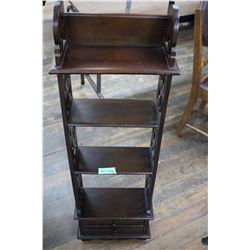 Knick Knack Shelving Unit with 4 Shelves and 2 Drawers