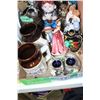 Image 1 : Flat of Miscellaneous Items (Dominion Gun Shop Mugs, Figurines, etc.)