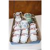 Image 1 : Tea Pot, 8 Cups and 2 Cream and Sugars
