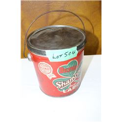 Shamrock Lard Tin with Lid