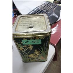 Mazawattee Tea Tin with Very Old Fuses in it