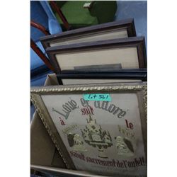 Box with 8 Pictures in Frames