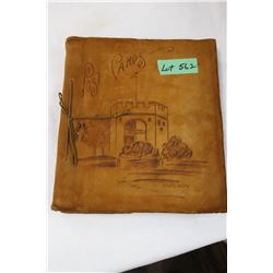 Postcard Album - Bound in Leather