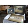 Image 1 : Two Stitch Pictures & 1 Oil Painting