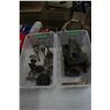 Image 1 : Two Boxes - 1 with Door Hardware & 1 with Crystal Door Knobs (Turning Purple)