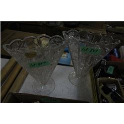 Two Crystal Vases - Made in Germany