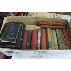 Box of Hard Cover Books