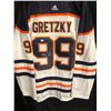 Image 1 : WAYNE GRETZKY SIGNED OILERS CAPTAIN JERSEY (GLOBAL AUTHENTICS COA)