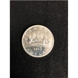 1963 CANADA SILVER DOLLAR