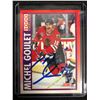 Image 1 : MICHEL GOULET SIGNED 1991 SCORE HOCKEY CARD