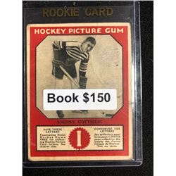 1934-35 Canadian Chewing Gum Hockey Picture Gum Johnny Gottselig RC