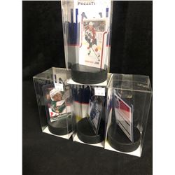 Presstine Hockey Card Puck Card Holder Display Lot Presstine Hockey Card Puck Card Holder Display Lot