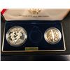 Image 2 : WORLD CUP USA 1994 COINS (THREE COIN PROOF SET) .900 SILVER