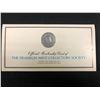 Image 1 : OFFICIAL MEMBERSHIP CARD OF THE FRANKLIN MINT COLLECTORS SOCIETY W/ STERLING SILVER MEDAL 1978