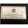 Image 1 : OFFICIAL MEMBERSHIP CARD OF THE FRANKLIN MINT COLLECTORS SOCIETY W/ STERLING SILVER MEDAL 1981