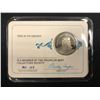 Image 1 : OFFICIAL MEMBERSHIP CARD OF THE FRANKLIN MINT COLLECTORS SOCIETY W/ STERLING SILVER MEDAL 1977