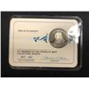 Image 1 : OFFICIAL MEMBERSHIP CARD OF THE FRANKLIN MINT COLLECTORS SOCIETY W/ STERLING SILVER MEDAL 1979
