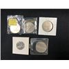 Image 1 : LOT OF 5 CANADIAN SILVER DOLLARS