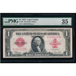 1923 $1 Legal Tender Note PMG 35