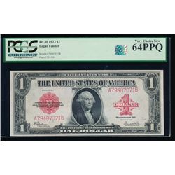 1923 $1 Legal Tender Note PCGS 64PPQ