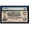 Image 1 : 1862 $100 Confederate States of America Note PMG 40