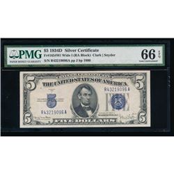 1934D $5 Silver Certificate PMG 66EPQ