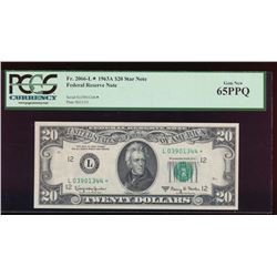 1963A $20 San Francisco Federal Reserve Star Note PCGS 65PPQ