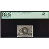 Image 1 : 5 Cent Second Issue Fractional Note PCGS 62