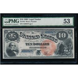 1880 $10 Legal Tender Note PMG 53