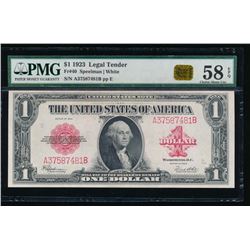 1923 $1 Legal Tender Note PMG 58EPQ