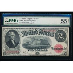 1917 $2 Legal Tender Note PMG 55EPQ