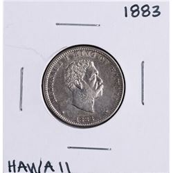 1883 Kingdom of Hawaii Quarter Coin