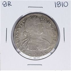 1810-HI Mexico 8 Reales Ferdin VII Silver Coin