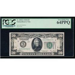 1928 $20 Richmond Federal Reserve Note PCGS 64PPQ