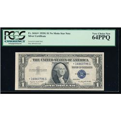 1935G $1 Silver Certificate Star Note PCGS 64PPQ