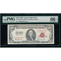 1966 $100 Legal Tender Note PMG 66EPQ