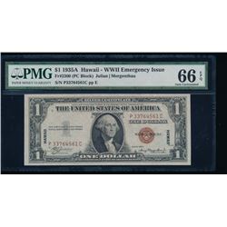 1935A $1 Hawaii Silver Certificate PMG 66EPQ