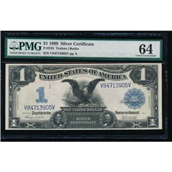 1899 $1 Black Eagle Silver Certificate PMG 64