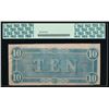 Image 2 : 1864 $10 Confederate States of America Note PCGS 62PPQ