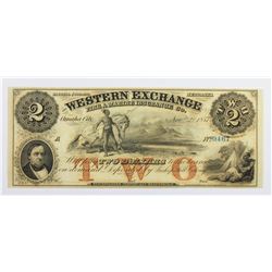 1857 $2 WESTERN EXCHANGE