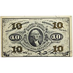 TEN CENT FRACTIONAL WASHINGTON