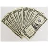 Image 1 : 9 PCS. 1935-G $1.00 SILVER CERTIFICATES