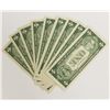 Image 2 : 9 PCS. 1935-G $1.00 SILVER CERTIFICATES