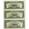Image 2 : THREE $5.00 U.S. NOTES: STAR NOTES: