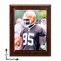 Kamerion Wimbley Browns Signed 8x10 Plaque GFA
