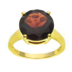 5.70ctw Mozambique Garnet Solitaire Ring-SZ 9