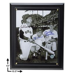 MLB Hall Of Fame Legends Signed 8x10 Plaque