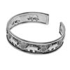 Image 1 : Sterling Silver Elephant Etched Cuff