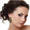 Image 2 : Sterling Silver Labradorite & Peridot Drop Earring